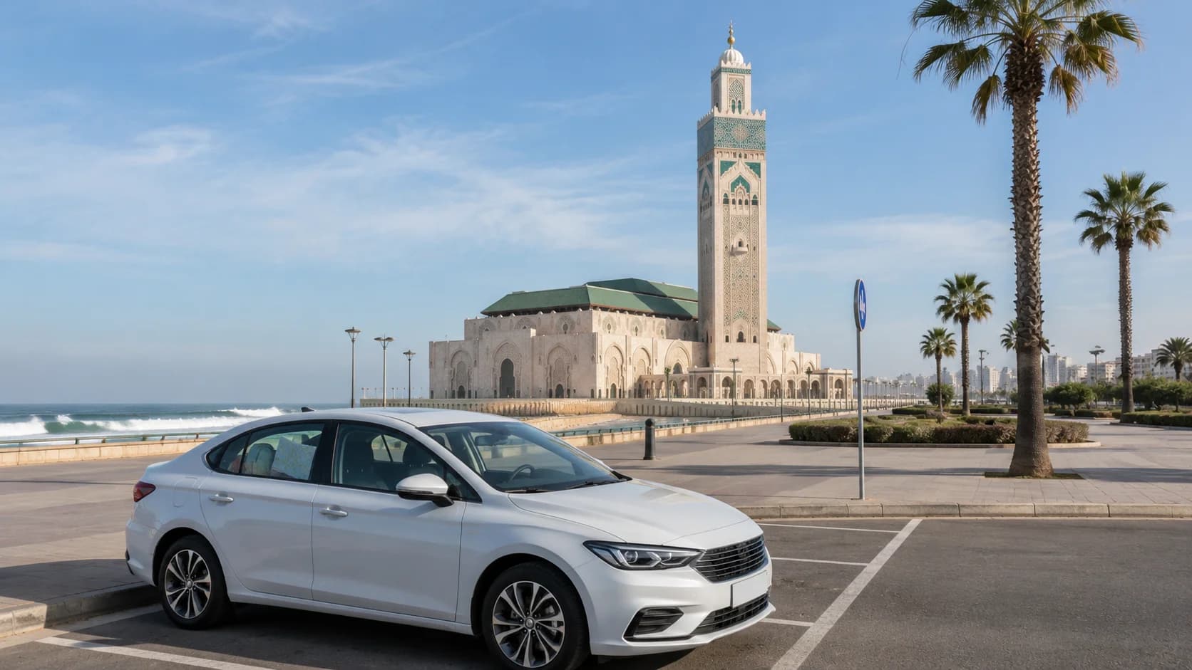 Visiting Hassan II Mosque by Car: Parking & Access Guide